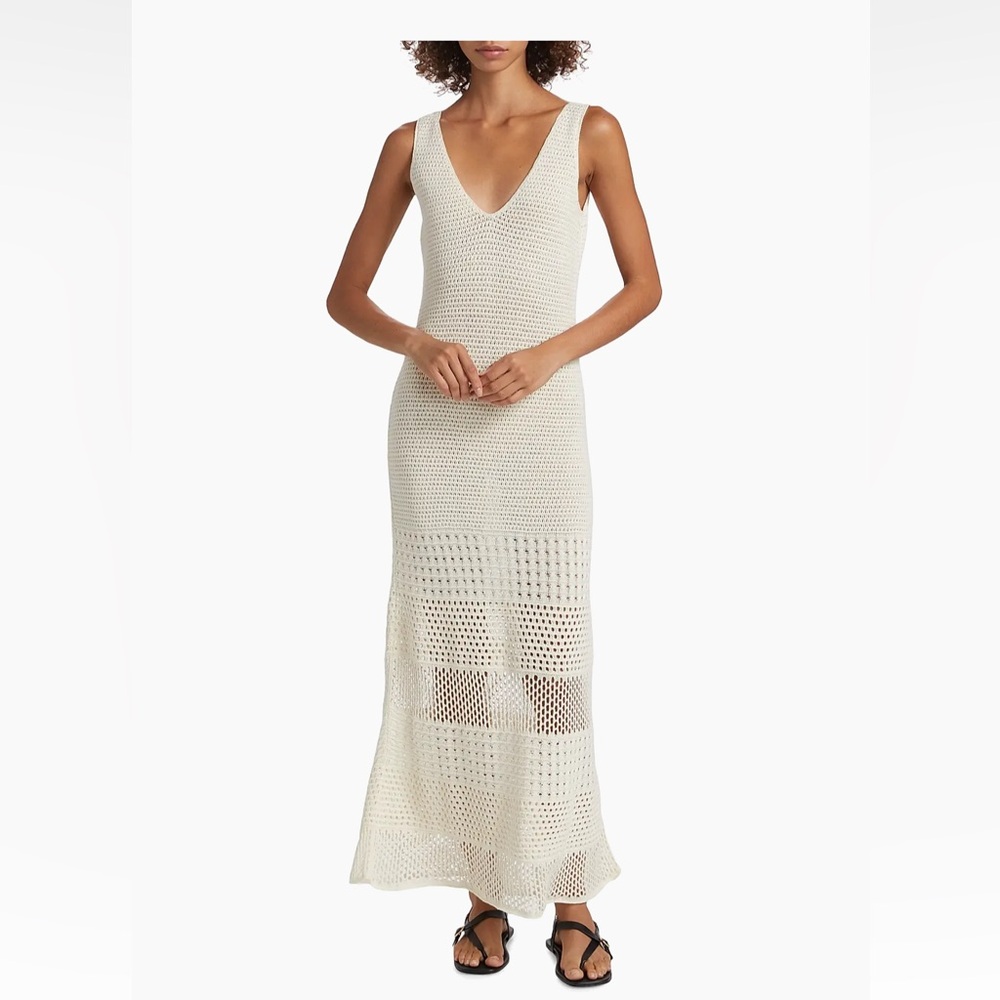 Escvdo Ensenada Crochet Cotton Maxi Dress